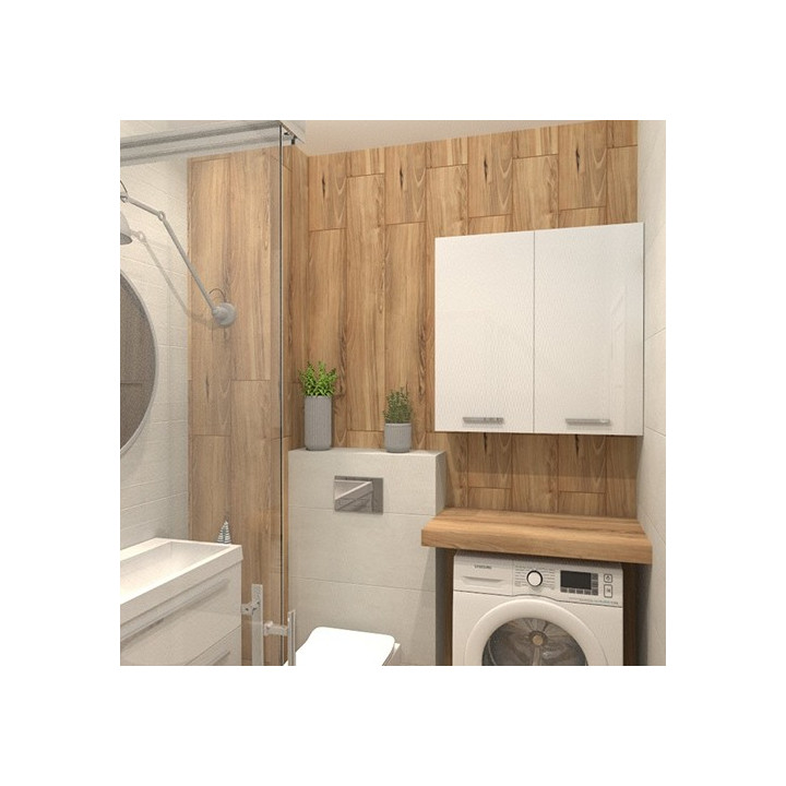 Łazienka w stylu skandynawskim z kolekcją płytek Bloom i Cherry