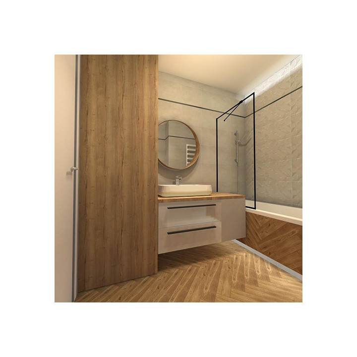 Bloom and Giornata by Szmytkowska - inspracja łazienki gres drewnopodobny