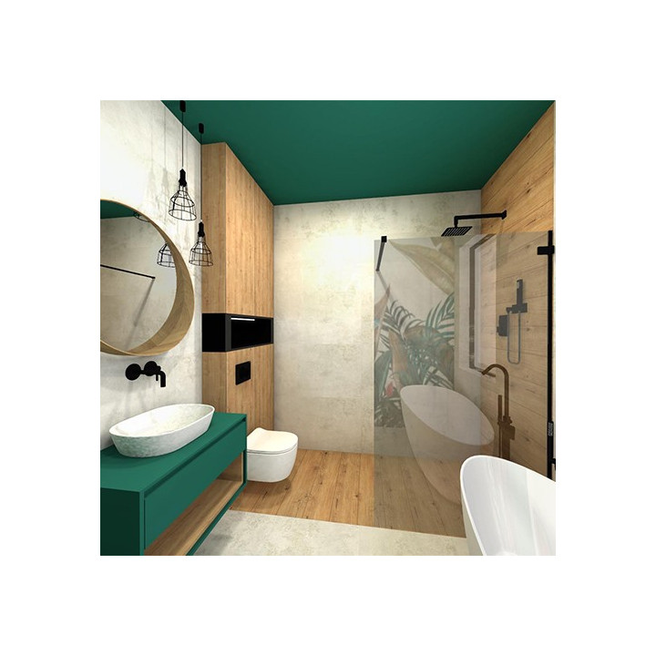 Płytki Rustic i Torano - forma kwiatów, aranżacja łazienki JETA