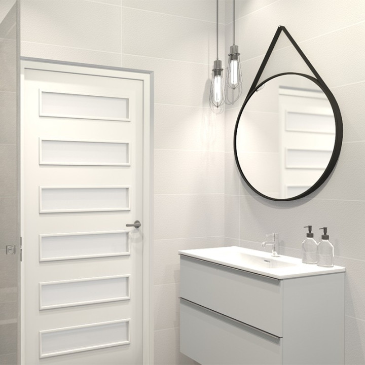 Nowoczesna łazienka z kolekcją płytek Arty oraz Azteca