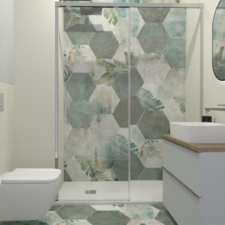 Łazienka w stylu prowansalskim z kolekcją Amazonia oraz Cielo e Terra