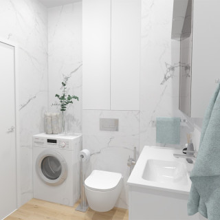 Łazienka w stylu klasycznym z kolekcją płytek Spider.