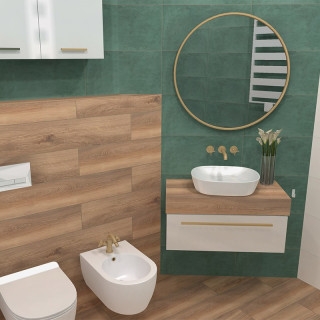 Łazienka w stylu Włoskim z kolekcją płytek Touch