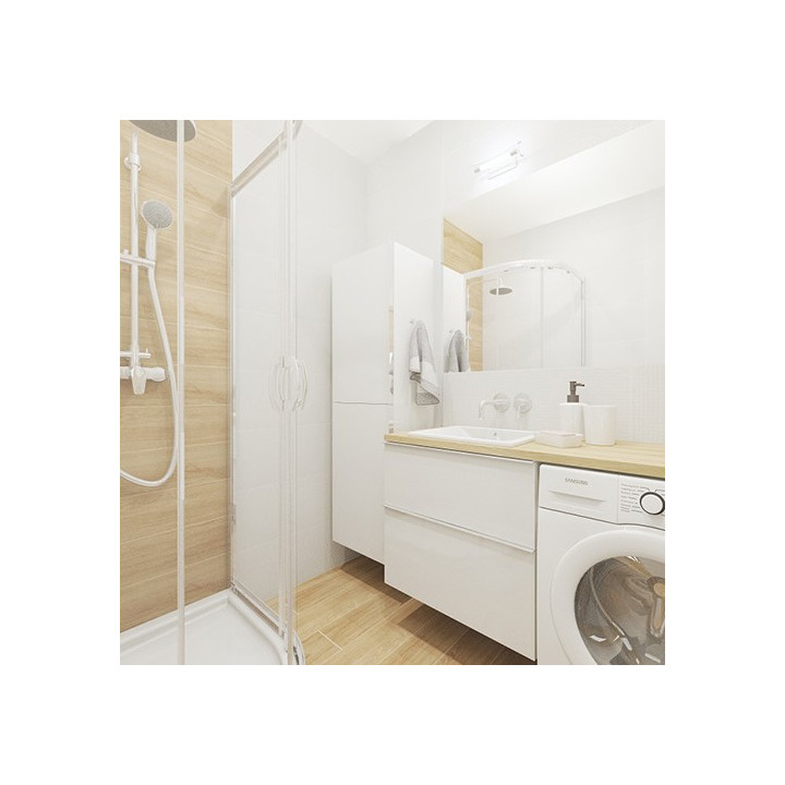 Łazienka w stylu nowoczesnym z kolekcją płytek Arty oraz Catalea