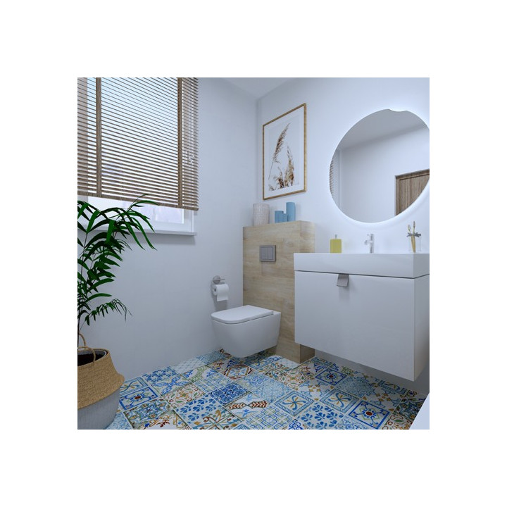 Łazienka w stylu włoskim z kolekcją płytek Maioliche i Catalea