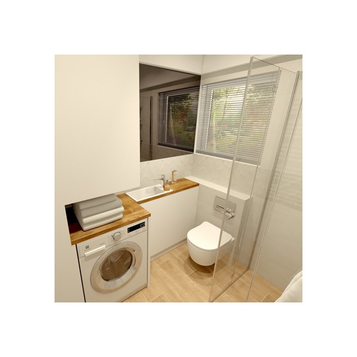 Nowoczesna łazienka z kolekcją płytek Bloom i Catalea