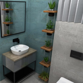 Nowoczesna łazienka z kolekcją płytek Bohemian i Metallic