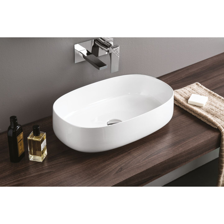 ART CERAM COGNAC UMYWALKA NABLATOWA 55X35 CM, BIAŁA COL003