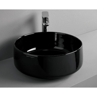 ART CERAM COGNAC UMYWALKA NABLATOWA 42X16 CM, BLACK COL001