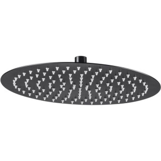 CASCADA FLOKS NERO GŁOWICA NATRYSKOWA STALOWA OKRĄGŁA O300  B7NAC_203K