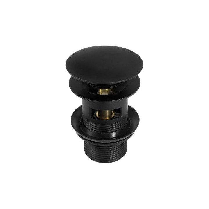 CLICK-CLACK CZARNY OKRĄGŁY Z PRZELEWEM  B7NHC_B10B