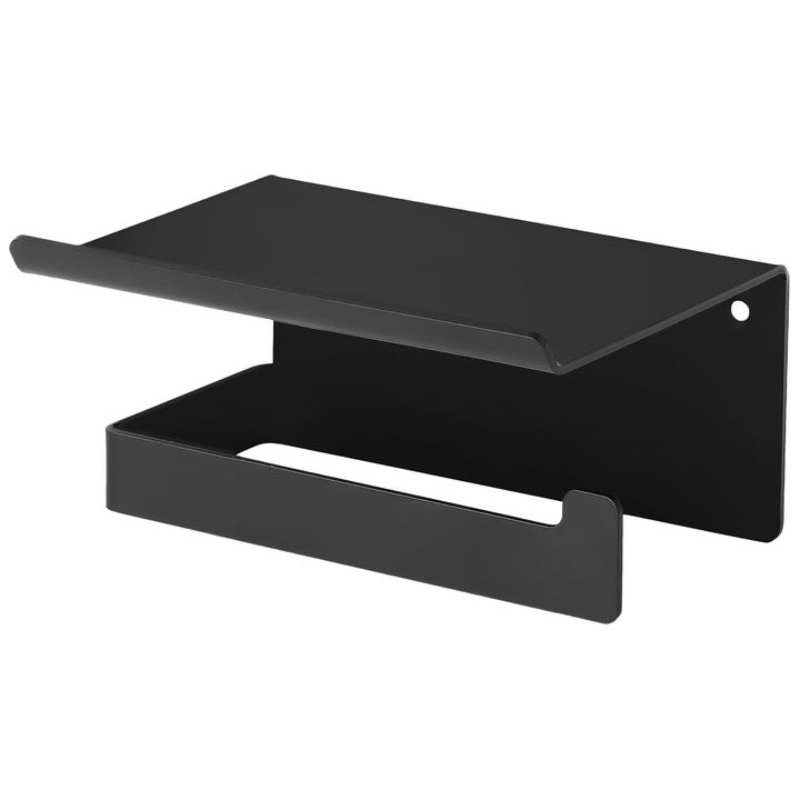 MOKKO NERO UCHWYT NA PAPIER Z PÓŁKĄ, ŚCIENNY - NOWOŚĆ B7ADM_N221