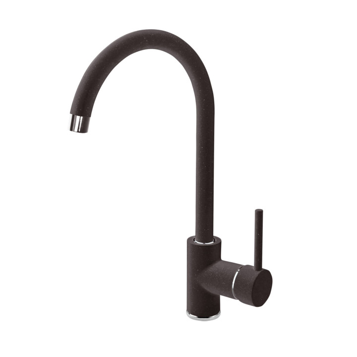 BAT. NEMEZJA GRAFITOWY GRANIT ZLEWOZMYWAKOWA STOJĄCA Z WYLEWKĄ "U"   B7BEN_262M