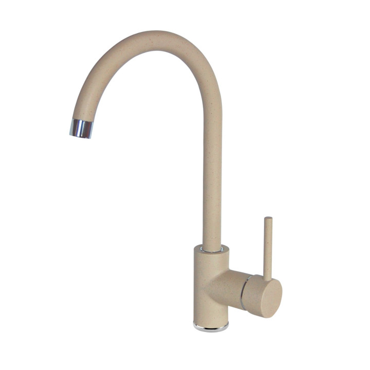 BAT. NEMEZJA PIASKOWY GRANIT ZLEWOZMYWAKOWA STOJĄCA Z WYLEWKĄ "U"   B7BEN_762M