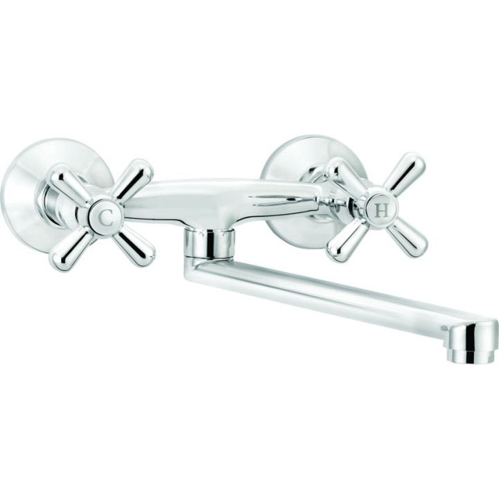 BAT. SYMETRIO CHROM ZLEWOZMYWAKOWA ŚCIENNA - NOWOŚĆ B7BOS_080D