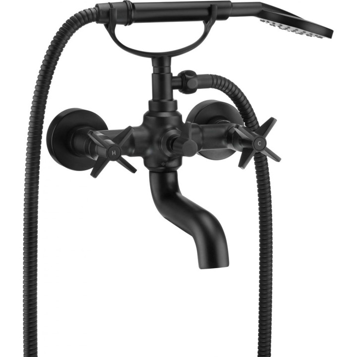 BAT. TEMISTO NERO WANNOWA Z KOMPLETEM NATRYSKOWYM  - NOWOŚĆ B7BQT_N11D