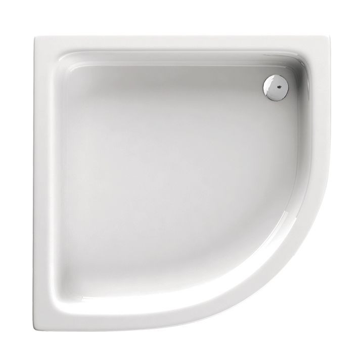 BRODZIK PLUS II PÓŁOKRĄGŁY, AKRYLOWY, 12 CM GŁĘBOKOŚCI, Z NÓŻKAMI, 90 CM B7KTU_031B