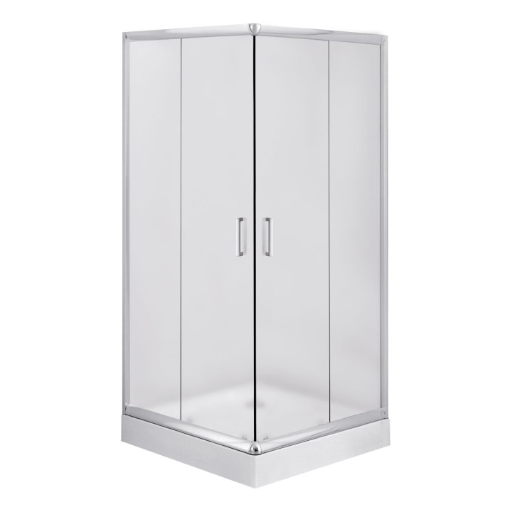 KABINA FUNKIA KWADRATOWA, SZKŁO SZRONIONE, 90X90 CM  B7KYC_641K