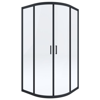 KABINA FUNKIA NERO 90X90 PÓŁOKRĄGŁA - NOWOŚĆ B7KYP_N51K