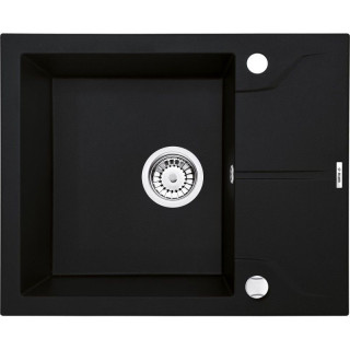 ZLEW.ANDANTE NERO GRANIT 1K Z/KO 590X490X194+SPACE SAVER ZQN_N11A