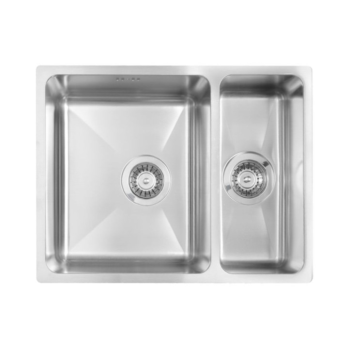 ZLEW. STAL PODBLATOWY EGERIA SATYNA 1,5K B/O 570X440X200 3,5" + OSPRZĘT SPACE SAVER B7ZPE_050C