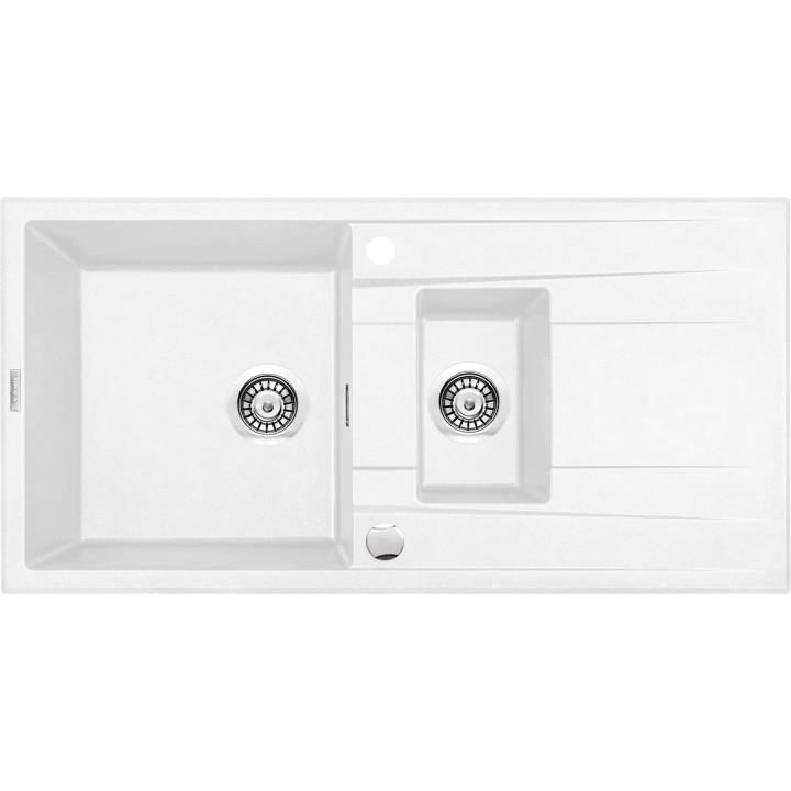 ZLEW. ERIDAN ALABASTER GRANIT 1,5K Z/O 1000X500X200+SPACE SAVER - NOWOŚĆ B7ZQE_A513