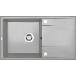 ZLEW. ERIDAN SZARY METALIK GRANIT 1K Z/O 860X500X190 + SPACE SAVER B7ZQE_S113