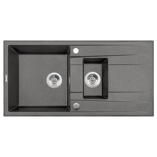 ZLEW.ERIDAN ANTRACYT METALIK GRANIT 1,5K Z/O 1000X500X208+SPACE SAVER - NOWOŚĆ B7ZQE_T513