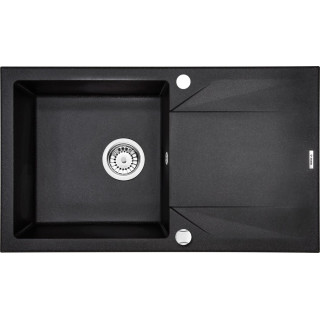 ZLEW. EVORA GRAFIT METALIK GRANIT 1K Z/O 780X440X180, 3,5" + OSPRZĘT SPACE SAVER B7ZQJ_G113