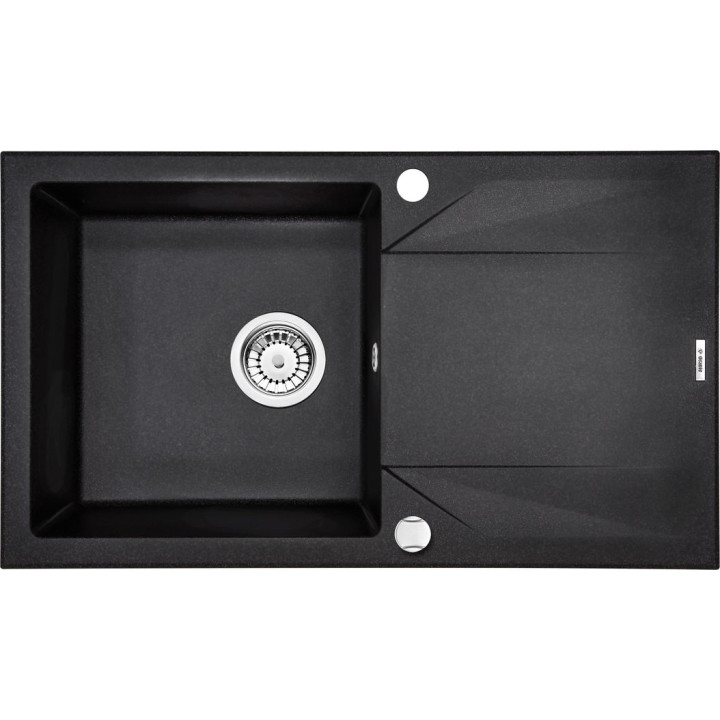 ZLEW. EVORA GRAFIT METALIK GRANIT 1K Z/O 780X440X180, 3,5" + OSPRZĘT SPACE SAVER B7ZQJ_G113