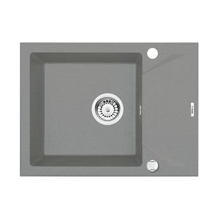 ZLEW. EVORA SZARY METALIK GRANIT 1K Z/KO 590X440X180, 3,5" +OSPRZĘT SPACE SAVER B7ZQJ_S11A