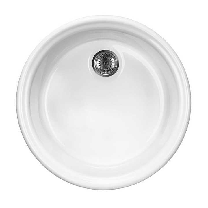 ZLEW. LUSITANO CERAMICZNY BIAŁY 1K B/O O 445X190, 2" + OSP B7ZCL_680N