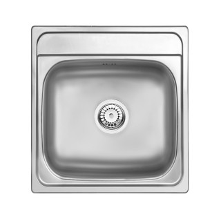 ZLEW. MERCATO DEKOR 1K B/O 410X440X165, 3,5" + OSP B7ZHM_3100