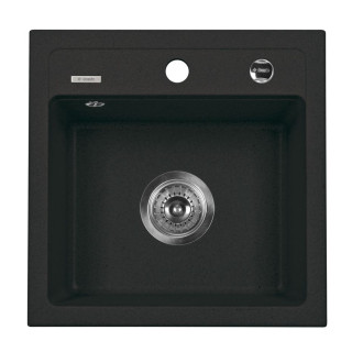 ZLEW. ZORBA GRAFITOWY GRANIT 1K B/O 440X440X170, 3,5" + OSP  B7ZQZ_2103