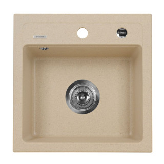 ZLEW. ZORBA PIASKOWY GRANIT 1K B/O 440X440X170, 3,5" + OSP B7ZQZ_7103