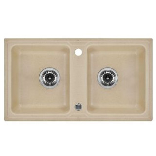 ZLEW. ZORBA PIASKOWY GRANIT 2K B/O 780X435X180, 3,5" + OSP B7ZQZ_7203