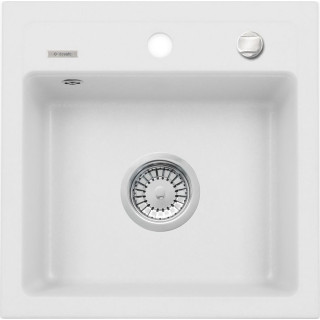 ZLEW. ZORBA ALABASTER GRANIT 1K B/O 440X440X170, 3,5" + OSP B7ZQZ_A103