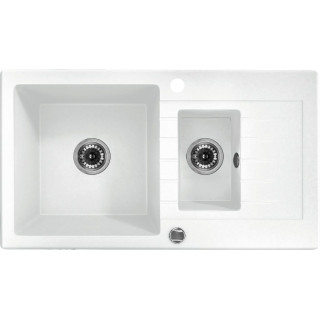 ZLEW. ZORBA ALABASTER GRANIT 1,5K Z/O 760X440X150, 3,5" + OSP B7ZQZ_A513