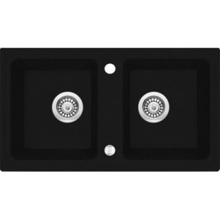 ZLEWOZMYWAK ZORBA NERO GRANIT 2K B/O 780X435X180 3,5+SPACE SAVER ZQZ_N203