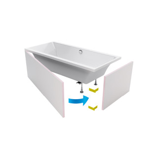 OBUDOWA DO ZABUDOWY WANNY BOK 90X60 OBEX.P.90X60WH