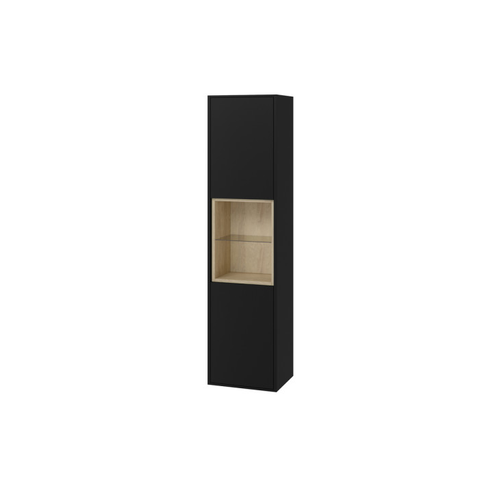 TUTO SŁUPEK 40CM, CZARNY MAT/DĄB MLEX.0201.400.BKBL