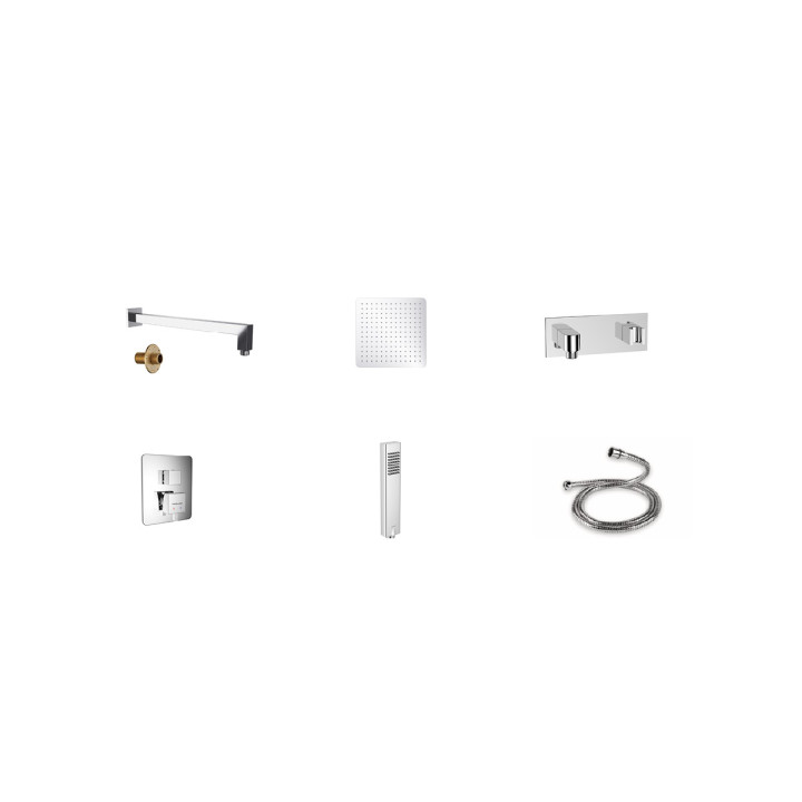 ZESTAW PRYSZNICOWO/WANNOWY PODTYNKOWY FROST QUATRO AREX.4402CR