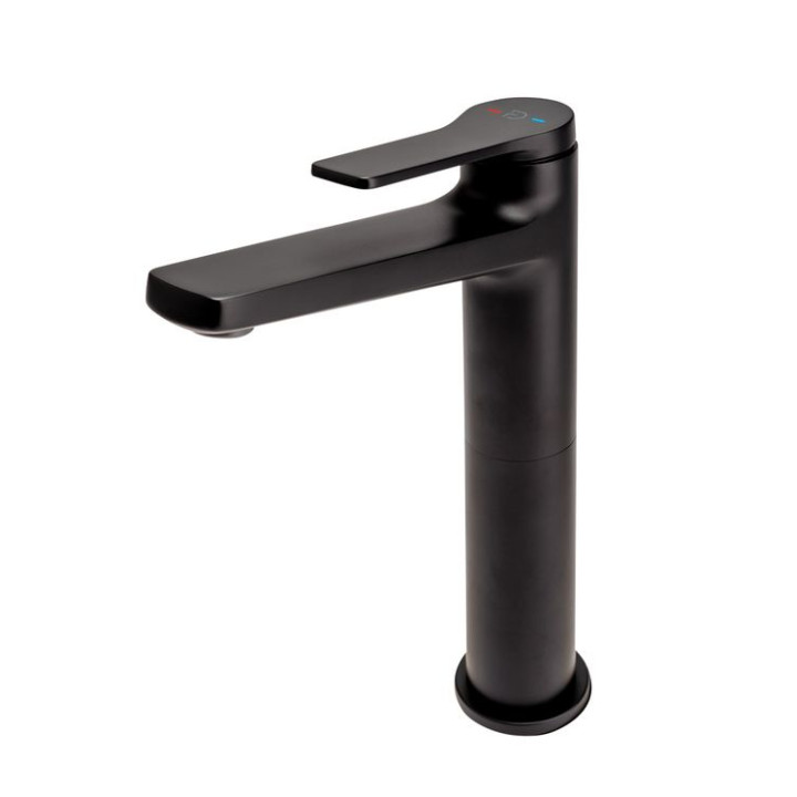 SEPPIA BATERIA UMYWALKOWA WYSOKA (NABLATOWA) Z KORKIEM CLICK-CLACK CZARNY FD1-SPA-2L-22