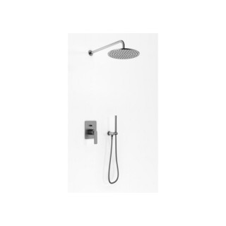 EXPERIENCE GRAY ZESTAW PODTYNKOWY PRYSZNICOWY ZE SŁUCHAWKĄ I DESZCZOWNICĄ R25 GRAFIT QW210EGR25