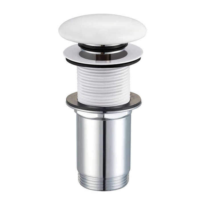 KOREK UMYWALKOWY KLIK-KLAK BIAŁY CERAMICZNY A716BP