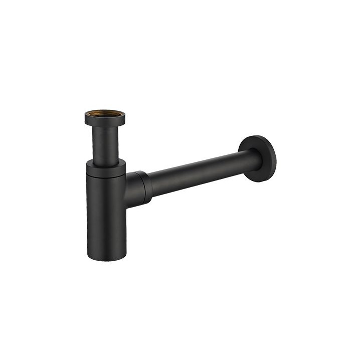 SYFON UMYWALKOWY OZDOBNY, CZARNY MAT A186BL