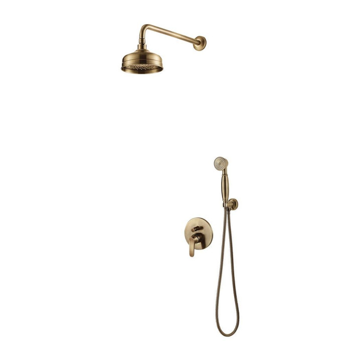 ART DECO SYSTEM PRYSZNICOWY PODTYNKOWY, BRĄZ ANTYCZNY     SYSAD26BR