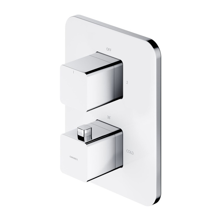 PARMA TERMOSTATYCZNA BATERIA WANNOWA, CHROM & BIAŁY POŁYSK       PM7436CRB