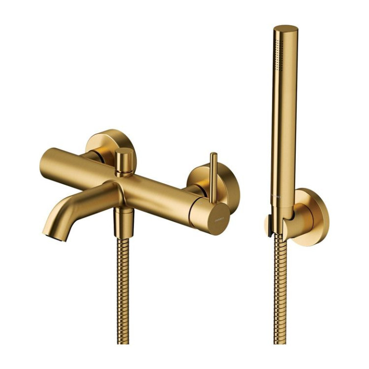 BATERIA WANNOWA Z ZESTAWEM PRYSZNICOWYM ZŁOTY SZCZOTKOWANY Y1231GLBY