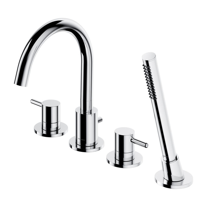 Y BATERIA WANNOWA 4-OTWOROWA, CHROM       Y1232CR